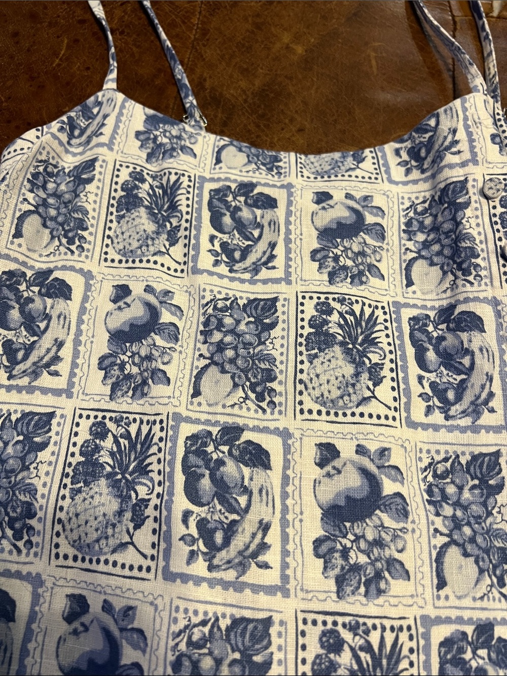 Abercrombie and Fitch women’s blue fruit stamp skort dress - Picture 2 of 6